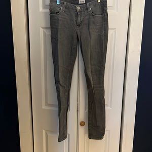 Hudson gray denim skinny jean